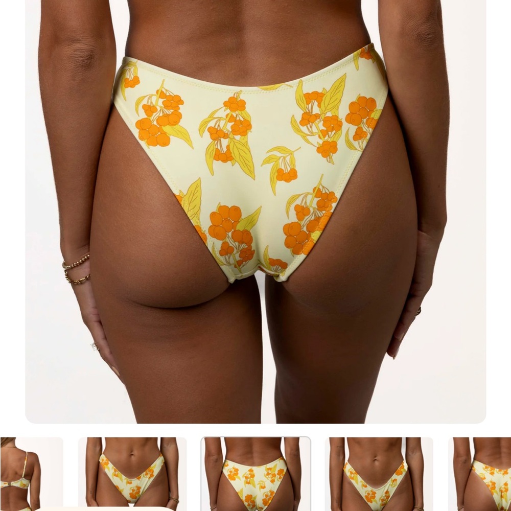 NWT Honey swim sunni laced bralette set - top (small) and classic bottoms medium - Picture 5 of 11